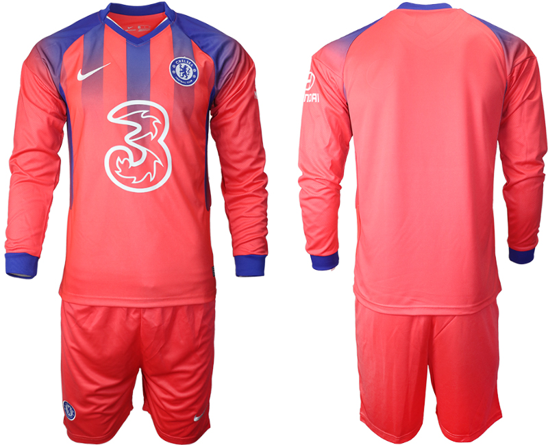 Men 2021 Chelsea away Long sleeve soccer jerseys->chelsea jersey->Soccer Club Jersey